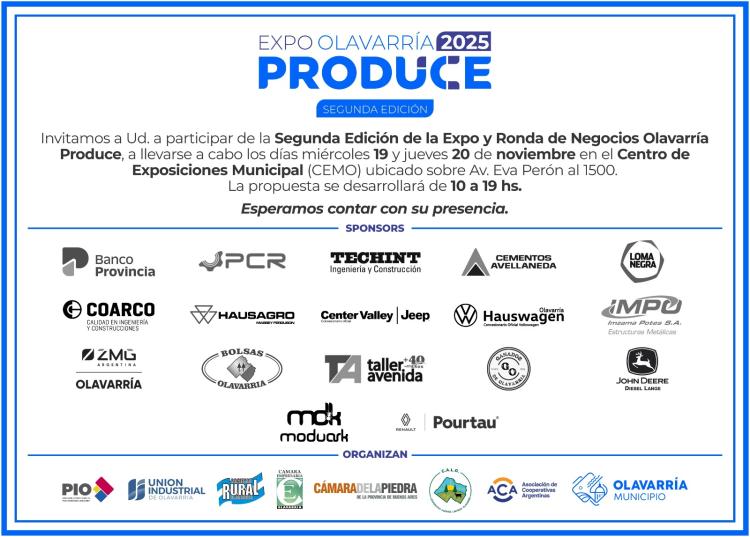 Buenos Aires: Se ultiman detalles para la Expo y Ronda de Negocios de la segunda edición de Olavarría Produce