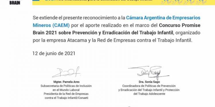 CAEM presente en la entrega de premios a spots realizados por estudiantes sobre prevención de trabajo infantil CAEM presente en la entrega de premios a spots realizados por estudiantes sobre prevención de trabajo infantil