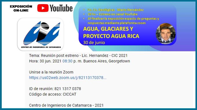 Catamarca: MARA estará presente en la exposición online coordinada por el Centro de Ingenieros de la provincia Catamarca: MARA estará presente en la exposición online coordinada por el Centro de Ingenieros de la provincia