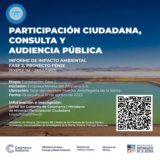 Catamarca: Proceso de consulta y audiencia del Proyecto Fénix, Etapa "" Catamarca: Proceso de consulta y audiencia del Proyecto Fénix, Etapa ""