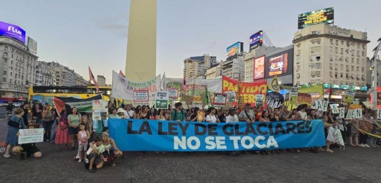 Desde este miércoles habrá convocatorias en todo el país en contra de la modificación de la Ley de Glaciares
