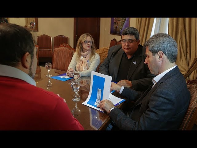 San Juan: Dirigentes del Sindicato Jerárquico Minero fueron recibidos por Uñac