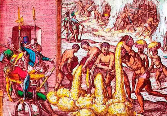 El oro, plata, mina y barbarie en la retórica de la independencia de América Hispana El oro, plata, mina y barbarie en la retórica de la independencia de América Hispana