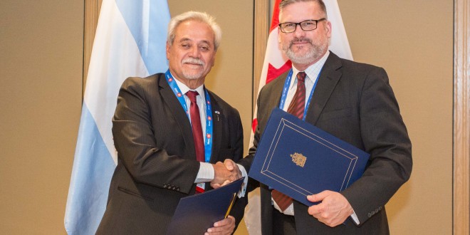 El Segemar formalizó trabajo conjunto con Canadá y presentó las potencialidades mineras