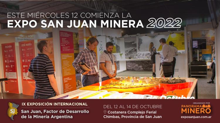 Faltan pocos días: este miércoles 12 de octubre comienza la Expo San Juan Minera 2022 Faltan pocos días: este miércoles 12 de octubre comienza la Expo San Juan Minera 2022