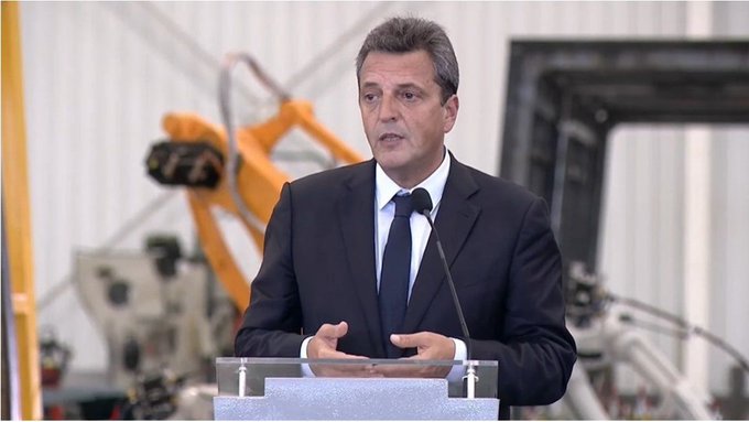 Massa afirmó que "Vamos a ser sustentables como nación cuando ocupemos el mundo con lo que producimos" Massa afirmó que "Vamos a ser sustentables como nación cuando ocupemos el mundo con lo que producimos"