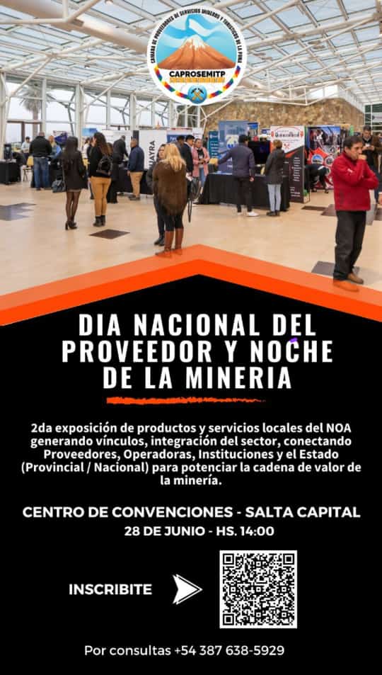 Minería: cámara pyme de pueblos originarios de la Puna organiza feria de proveedores en Salta Minería: cámara pyme de pueblos originarios de la Puna organiza feria de proveedores en Salta