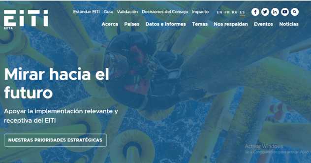 Nueva web de EITI internacional, con datos de Argentina Nueva web de EITI internacional, con datos de Argentina