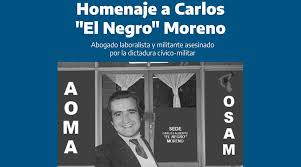 Olavarría: AOMA hará un homenaje a Carlos "El Negro" Moreno Olavarría: AOMA hará un homenaje a Carlos "El Negro" Moreno