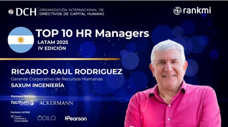 Ricardo Rodríguez quedó en la nómina de líderes de recursos humanos en la iniciativa de Top HR Managers