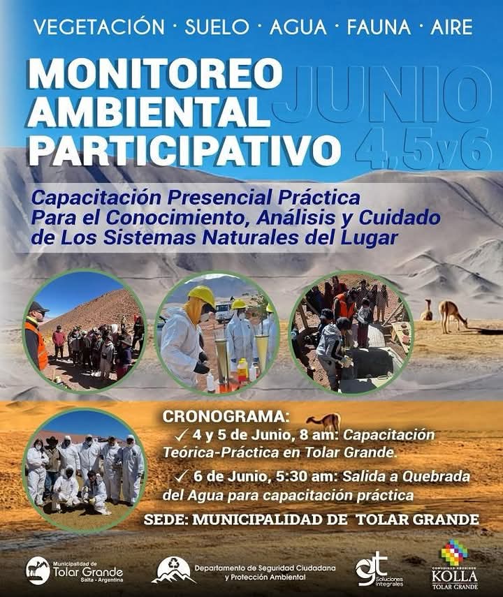 Salta: Realizan en Tolar Grande una capacitación sobre monitorio ambiental Salta: Realizan en Tolar Grande una capacitación sobre monitorio ambiental