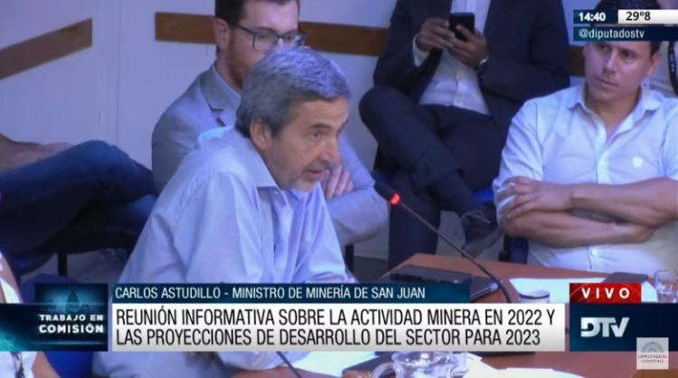 San Juan: El ministro Astudillo expuso sobre la realidad minera provincial en el Congreso Nacional San Juan: El ministro Astudillo expuso sobre la realidad minera provincial en el Congreso Nacional
