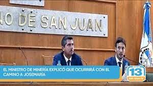 San Juan: El ministro de Minería explicó que ocurrirá con el camino a Josemaría San Juan: El ministro de Minería explicó que ocurrirá con el camino a Josemaría