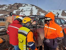 San Juan: Rescataron a 16 mineros que habían quedado atrapados por la nieve en la Cordillera de Los Andes