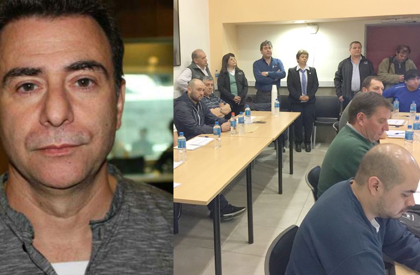 Seminario AOMA - Universidad de San Juan: Entusiasmo y expectativas en la apertura del Seminario para dirigentes mineros- Hoy Reynaldo Sietecase