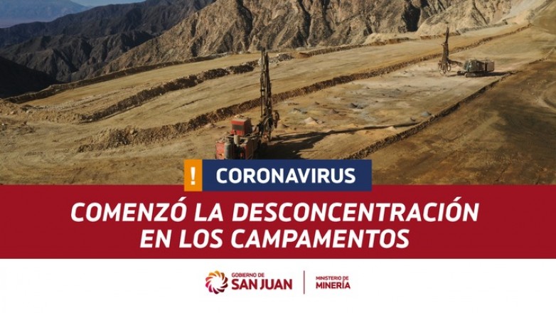 San Juan: Tras el pedido del Gobierno, comenzó la desconcentración en los campamentos mineros San Juan: Tras el pedido del Gobierno, comenzó la desconcentración en los campamentos mineros