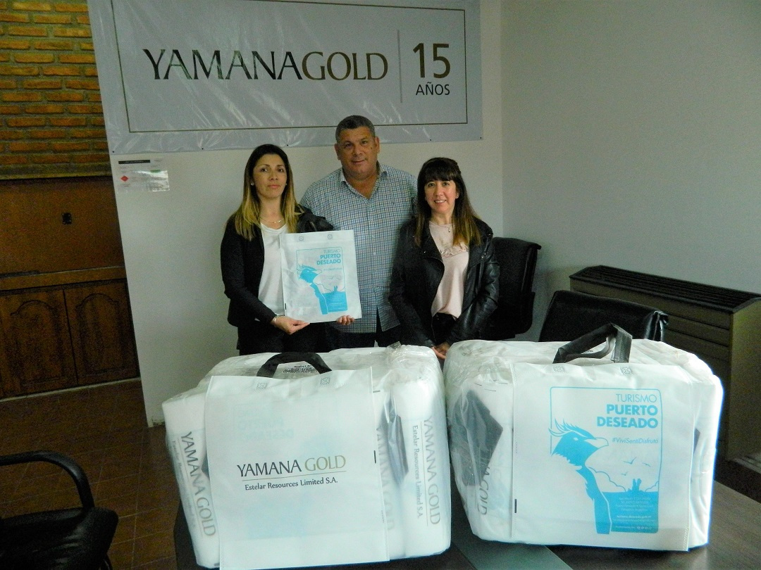 Santa Cruz: Yamana Gold realizo donación a la Subsecretaría de Turismo de Puerto Deseado Santa Cruz: Yamana Gold realizo donación a la Subsecretaría de Turismo de Puerto Deseado